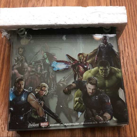 DONATED Marvel Avengers Infinity War Glass coasters - Picture 7 of 8